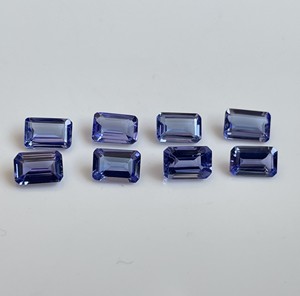 Tanzanite naturelle octogone 3x5mm coupe à facettes-coupe octogone tanzanite lâche - Product Image 3