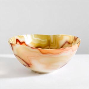 Glossy Resin <b>Bowl</b> with Artistic Swirl Design Modern Tableware for <b>Christmas</b> and Contemporary Home Decor - Product Image 2