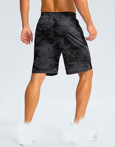 Pantalones cortos de entrenamiento para hombre, transpirable, poliéster, Camuflaje personalizado, de secado rápido, para correr, gimnasio, baloncesto, hasta la rodilla, pantalones cortos de camuflaje - Product Image 2
