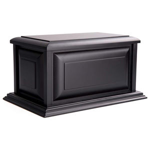 Urna de madera negra profesional para cenizas, urnas de cremación para adultos - Product Image 1