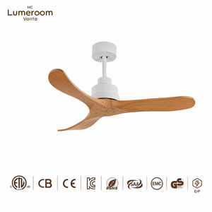 Ventilador de techo de madera maciza de 42 pulgadas sin luz, silencioso, con motor reversible de CC y control remoto para sala de estar y dormitorio, disponible en EE. UU. - Product Image 5