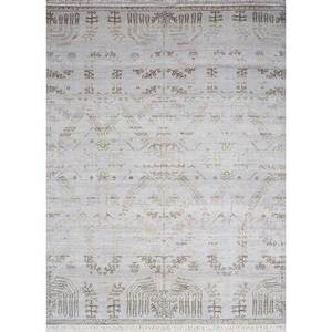 Viscaya Classic Ivory Hand Knotted Afghan Wool <b>Rugs</b> Medallion Kilim Style for Home Use-Model Ea-3106 - Product Image 1