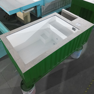 ภาชนะใส่สระว่ายน้ำทำจากไฟเบอร์กลาสเป็นมิตรกับครอบครัวพื้นที่กลางแจ้งสำหรับสวนในบ้านดึงดูดใจด้วยสายตา - Product Image 2