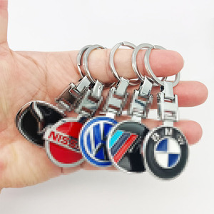 Porte-clés en métal personnalisé avec logo de <span class=keywords><strong>voiture</strong></span>, double face, boucle en H, logo de marque automobile, porte-clés, chaîne, pendentif - Product Image 3