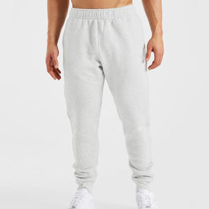 Logo personnalisé gris chiné hommes surdimensionnés Gym Joggers élastique cordon de serrage pantalons de survêtement & poignets pantalons pour hommes avec poches - Product Image 1