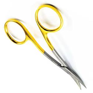 Forbici Chirurgiche Curve TC La Grange 11 cm in Acciaio Inossidabile Dorato per Dentisti, Alimentazione Manuale NSI-JD-712 Certificato CE - Product Image 3