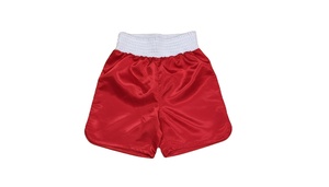 Shorts de boxe professionnels en toile tissée, taille élastique, respirants, séchage rapide, pour sparring, fitness et entraînement - Product Image 2