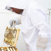 Combinaison d'apiculture professionnelle en coton/polyester de haute qualité sur mesure avec conception autoportante pour les apiculteurs
