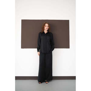 Pantalons plissés en gros avec ourlet en dentelle - [object Object] - Product Image 2