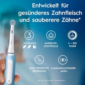 Oral-B iO Series 3 Plus Edition Cepillo de dientes eléctrico, más 3 cabezales de cepillo de dientes de repuesto, 3 modos de limpieza para el cuidado dental - Product Image 5