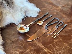 Ensemble de couverts en métal forgé à la main de créateur de qualité supérieure à bas prix pour les restaurants et les hôtels - Product Image 2