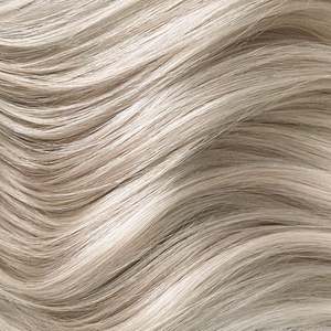 Queue de cheval en cheveux humains vierges bouclés # Blond platine froid 60A - Product Image 2