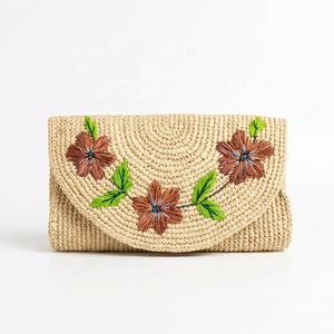 Luxury High Quality Beaded Sequin Embroidered Floral Evening Clutch <b>Handbag</b> <b>Chain</b> <b>Strap</b> Magnetic Closure 1L Wedding Party - Product Image 4