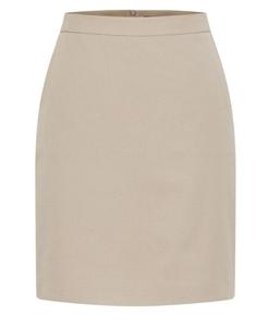 Faldas de negocios formales de Color sólido clásicas con cremallera plana recta alta para mujer - Product Image 3