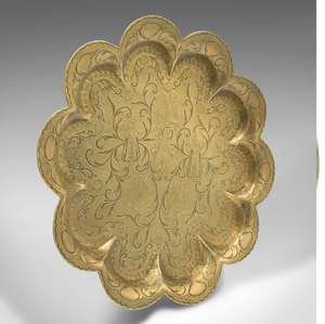 Assiette de service ronde en métal galvanisé pour événements de mariage, vaisselle, assiette de service pour dîner, assiette de service design pour fête, aspect vintage - Product Image 4