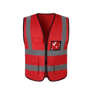 Adultes haute visibilité gilet de sécurité personnalisé haute visibilité hommes travailleur gilet multi-poches sans manches veste vêtements de travail réfléchissants - Product Image 5