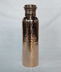Botella de Agua de Cobre 100% Puro Hecha a Mano de 900-1000 ml, Beneficios para la Salud Ayurveda, a Prueba de Fugas, Sin Juntas, para Beber Agua - Product Image 2