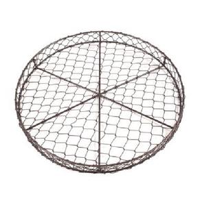 Plateau métallique en fil de fer pour la décoration Bonne vente Plateau de fruits en fil de métal de forme ronde Panier de rangement pour dessus de table de cuisine - Product Image 1