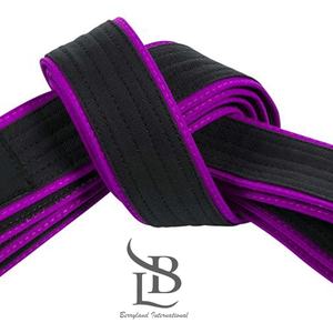 Ceintures de karaté d'arts martiaux professionnels de haute qualité couleur unie avec une bonne vente ceintures de karaté Bjj matériel de coton Durable - Product Image 3