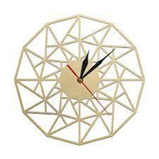 Best Selling Iron <b>Clock</b> <b>Wall</b> Art Hotel Home Office Bedroom Handmade <b>Decorative</b> Geometric Floral Design Luxury Metal <b>Wall</b> - Product Image 2