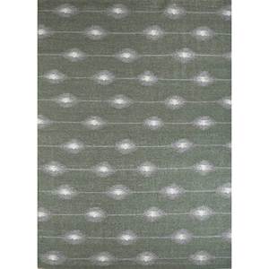 พรมทอแบนลายเรขาคณิตอินดัสบาร์ ทำจากขนสัตว์และวิสโคส สีเทาและสีดำ สำหรับใช้ในบ้าน-รุ่น Adwv-13015(Cm-01) - Product Image 1