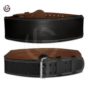 Vente chaude de haute qualité ceinture en cuir d'haltérophilie 2025 Logo personnalisé ceinture en cuir d'haltérophilie - Product Image 1