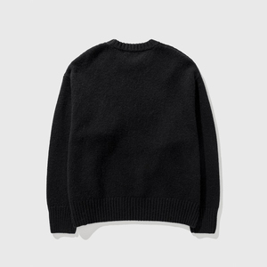 2025 personnalisé hommes respirant à manches longues pull col rond hiver pull haute qualité tricoté coton avec Logo brodé - Product Image 2