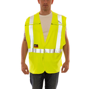 Chaleco de seguridad de alta visibilidad con logotipo personalizado para hombre, ropa de trabajo a buen precio, cinta reflectante de alta visibilidad, hecho informal, poliéster y algodón - Product Image 6