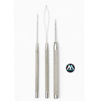 Outils professionnels pour extensions de cheveux |   Kit d'installation de micro boucles et de nano anneaux avec pinces et aiguilles à crochet
