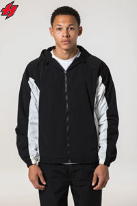 High Street Windbreaker Chándal Hombres logotipo personalizado Bordado Nylon Chaqueta Jogger Conjuntos 2 piezas Outwear Set Chándal Trajes - Product Image 2