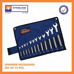 Sterling Pro Industrial Grade Chrome Vanadium Steel Combination Spanner Wrench Set 6mm-32mm High Torque Mirror Finish <b>Hand</b> <b>Tool</b> - Product Image 5