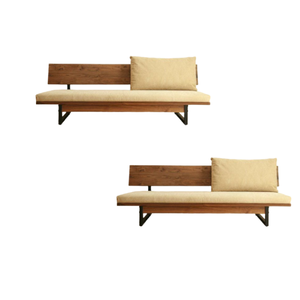 โซฟาในร่มหรือกลางแจ้งสไตล์โมเดิร์นสามที่นั่งทำจากวัสดุไม้เนื้อแข็งกรอบผลิตในประเทศอินโดนีเซีย - Product Image 2