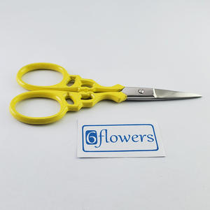 Fabricante de tijeras para bordar, tijeras de corte de tela para enhebrar, tijeras para manualidades con cuchillas rectas y afiladas para obras de arte - Product Image 4