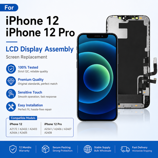 6.1 Inch 3D Touch Digitizer Replacement Screen LCD Display Assembly Cell Phone Repair Parts for iPhone 12 12 Pro
