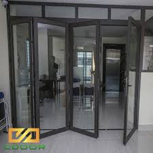 Portes modernes en verre à cadre en aluminium avec système de verrouillage sécurisé et installation sur place pour les immeubles résidentiels et de bureaux - Product Image 5