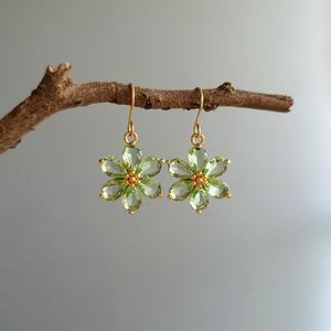 Purple Natural Sterling Silver Pear Cut Peridot Earrings Vintage Victorian Jewelry Gift for <b>Mum</b> - Product Image 4