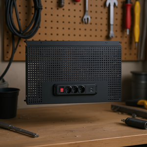 Usag Perforated <b>Tool</b> Holder Panel with 3 Schuko Sockets and 2 USB Ports for <b>Tool</b> <b>Storage</b> - Product Image 3