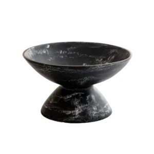 Decoración moderna hecha a mano para el hogar, Frutero de mármol negro, centro de mesa natural hecho a mano, cuenco para servir en la cocina para uso diario - Product Image 4