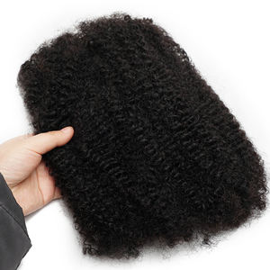 Cheveux Humains Vierge Naturels Afro Kinky Frizzés pour Tresses et <span class=keywords><strong>Dreadlocks</strong></span> - Product Image 2