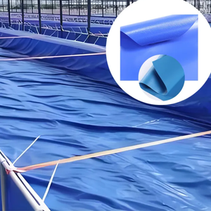 Tissu en maille Teslin en polyester enduit de PVC de haute qualité taille personnalisée bâche de style uni imperméable du Vietnam - Product Image 6