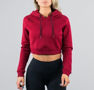 Women's Printed Knitted Acid Wash <b>Crop</b> <b>Top</b> Long Sleeve Hoodie Short Hood 100% Cotton Streetwear Front Logo Position Winter - Product Image 6