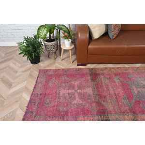 พรมวิ่งสไตล์ตุรกี ขนาด 3.3x10.6 ฟุต พรมขนสัตว์ลายสัตว์สีแดงวินเทจ - Product Image 1