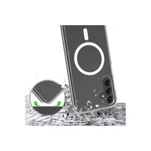 Coque rigide transparente compatible MagSafe pour Samsung Galaxy S25 Plus avec motif gaufré TCMK – Protection pour téléphone portable - Product Image 5