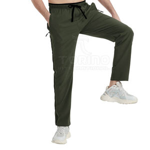Pantalones de hombre con cordón y logotipo personalizado al por mayor, pantalones holgados con impresión de logotipo personalizado para hombre - Product Image 4