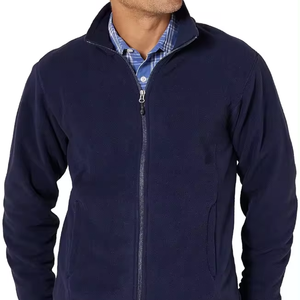 Meilleures ventes de Offres Spéciales d'hiver respirante à col montant avec fermeture à glissière complète et logo OEM Vestes pour hommes en polaire à fermeture à glissière complète du Bangladesh - Product Image 1