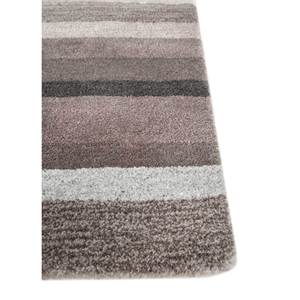 Alfombra Acar Abstract de Lana y Viscosa Hecha a Mano con Técnica Tufted, Modelo TNQ-50024, Diseño a Rayas Gris y Negro para Sala de Estar, Dormitorio, Pasillo - Forma Rectangular - Product Image 4