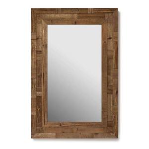 Miroir mural en bois de bambou naturel en vente chaude avec cadre léger pour la décoration moderne de la maison et du bureau Disponible au meilleur prix - Product Image 5