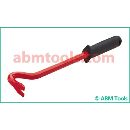 NAIL PULLER WITH GRIP FOR OPENING WOOD CRATES OR BOXES USED BY CARPENTERS AND WAREHOUSES