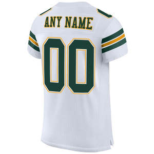 Custom Your Team Brand Cheap Sublimation <b>White</b> Stitched Blank Nameless Jersey Latest Designs for Men American <b>Football</b> Uniform - Product Image 4