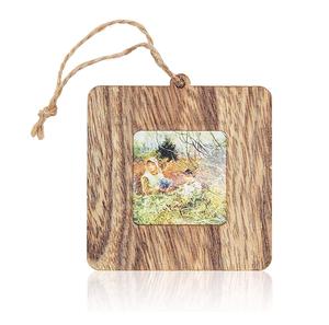 Marco de fotos de madera Adornos de árboles de Navidad Marcos DE FOTOS cuadrados (3,5 en 6 paquetes) - Product Image 1